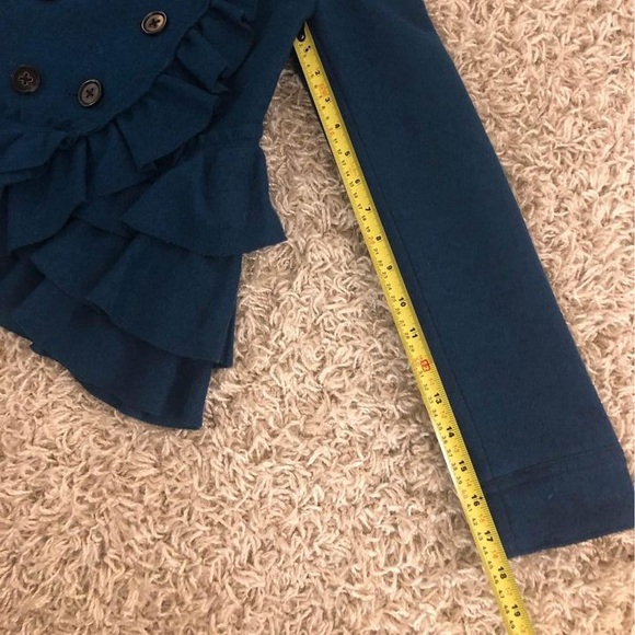Anthropologie Elevenses Ruffle Jacket size 4 - Picture 4 of 7